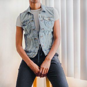 Blue Denim Vest